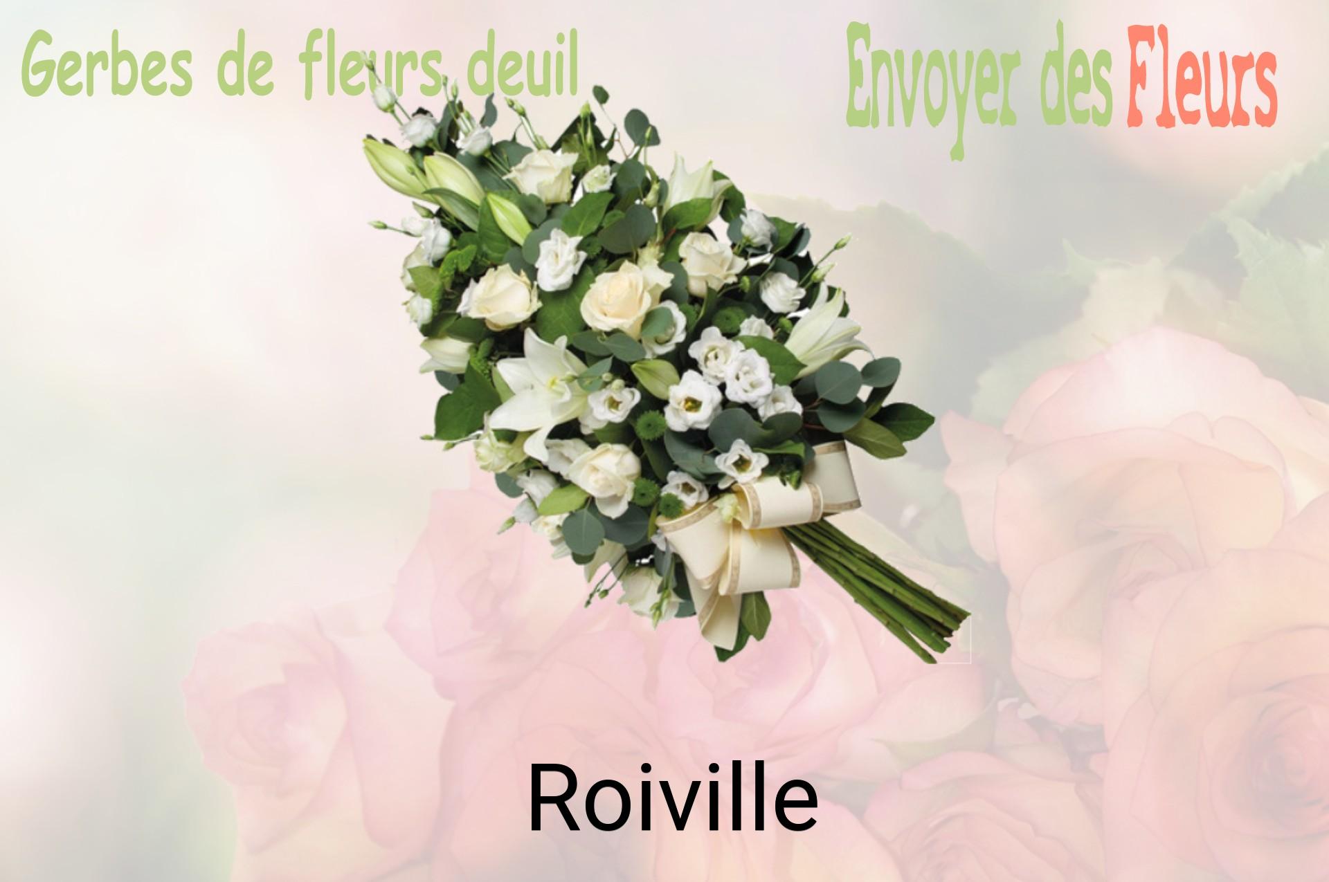 Gerbe de fleurs de deuil livrée à Roiville
